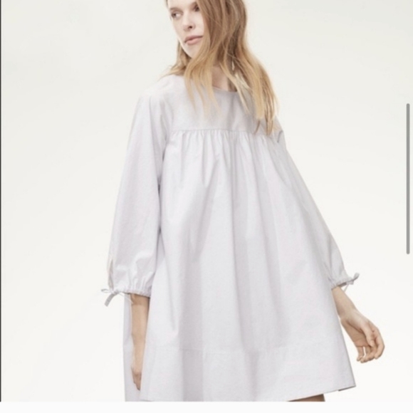 Wilfred X Aritzia Le Fou Striped Poplin Long Sleeve Dress Size XS - Picture 3 of 7